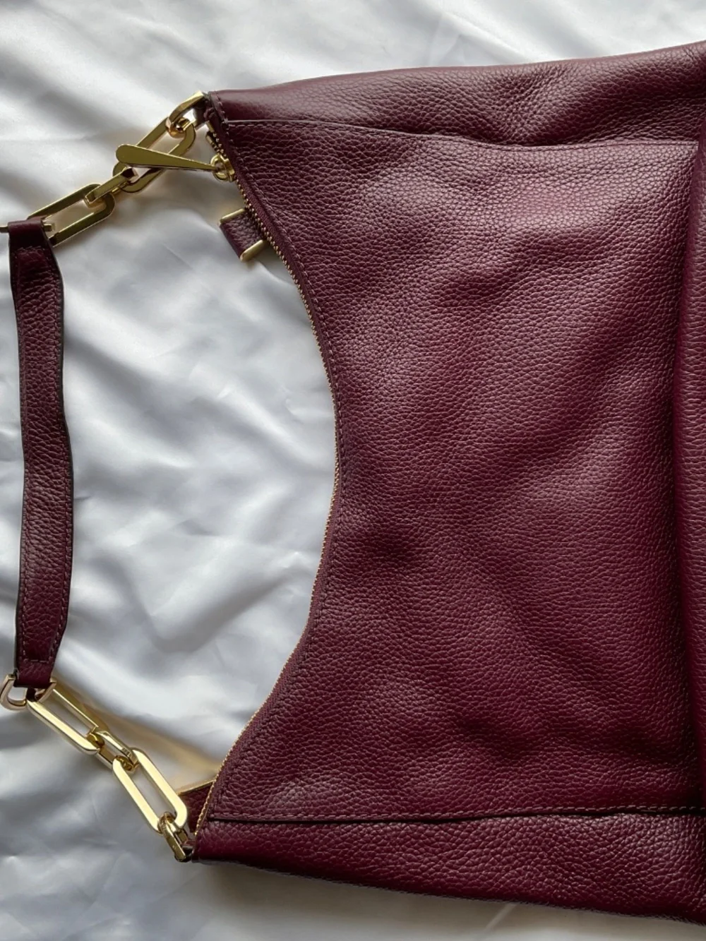 Michael Kors Matilda Plum Hobo Bag with Gold Accents